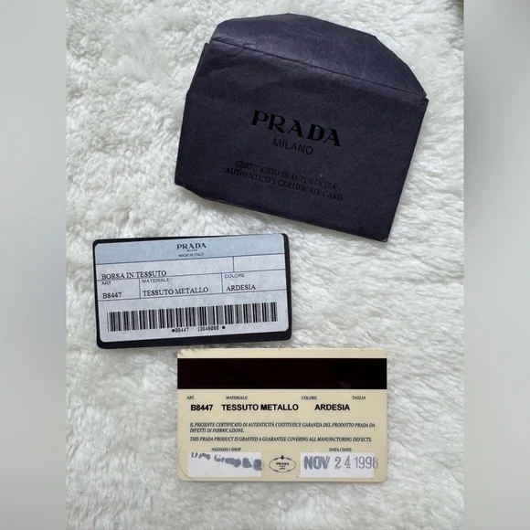 Authentic Prada Silver and Gray Shoulder Bag - Picture 16 of 16